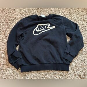 Nike Black Crewneck Sweatshirt with White Logo girls size Medium